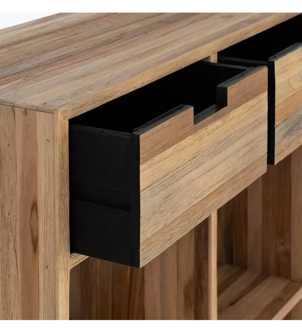 Szafka KURAN 96 cm drewno teak naturalny*Zona-Design Outlet
