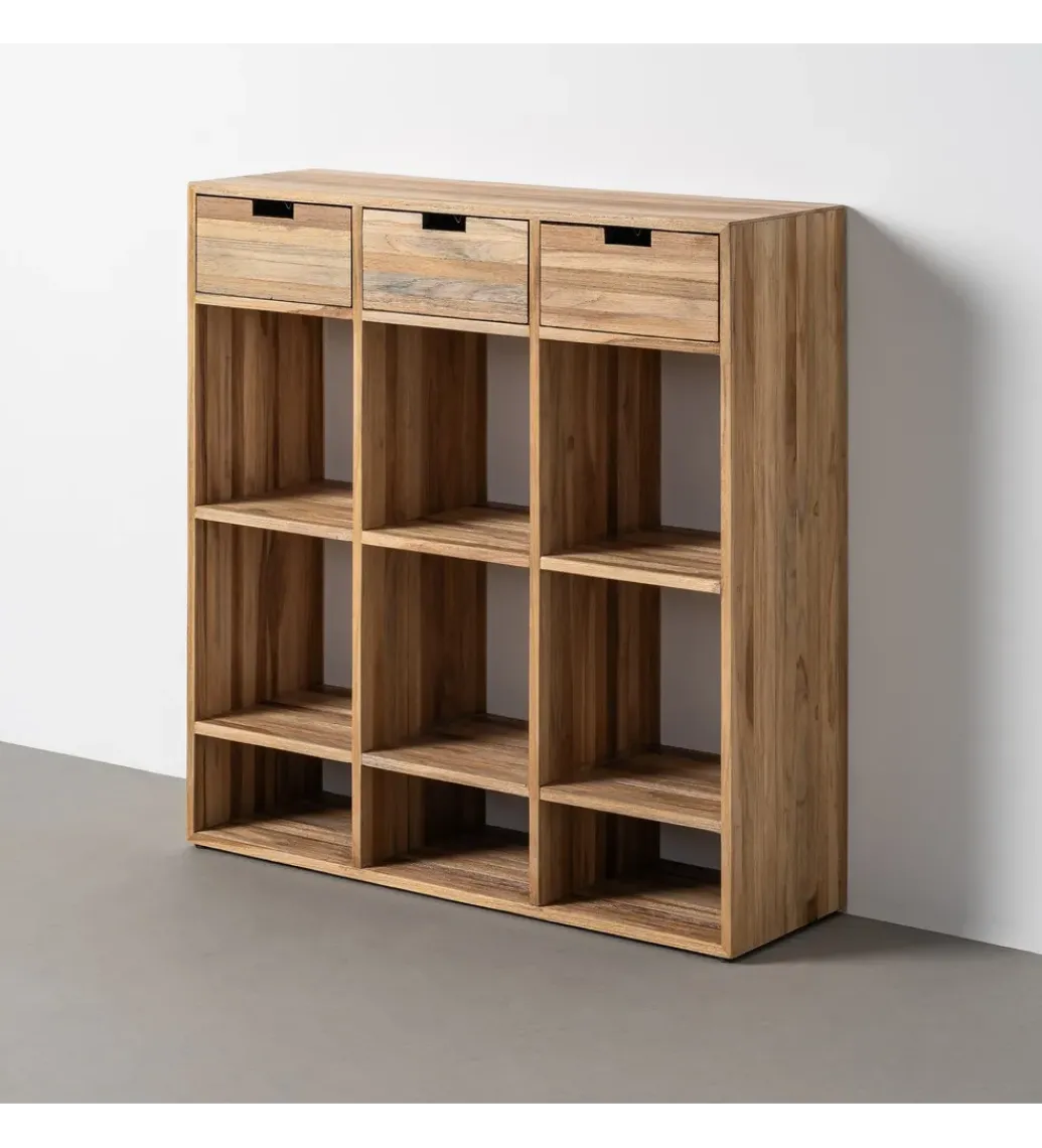 Szafka KURAN 96 cm drewno teak naturalny*Zona-Design Outlet