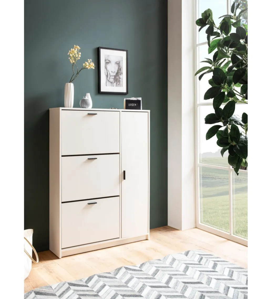 Szafka na buty FLURE II 90 cm biała*WOHNLING, GERMANY Clearance
