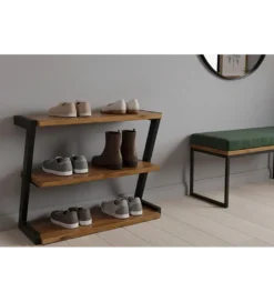 Szafka na buty MAMMUT 75 cm drewno akacja*Invicta Interior Discount