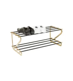 Szafka na buty WALK BIG 84 cm czarno - złoty*KDesign