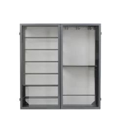 Szafka na wino PORTO 75 x 80 cm czarna*KDesign