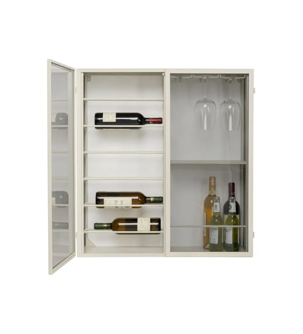 Szafka na wino PORTO 75 x 80 cm greige*KDesign