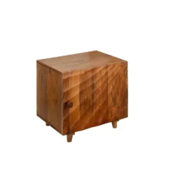 Szafka nocna DAVIDE Scorpion 50 cm drewno mango brąz*Invicta Interior New