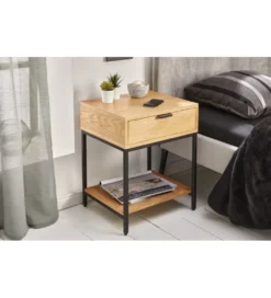 Szafka nocna Elements 40 cm w kolorze dębowym*Invicta Interior - przedsprzedaż Sale