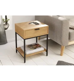Szafka nocna Elements 40 cm w kolorze dębowym*Invicta Interior - przedsprzedaż Sale