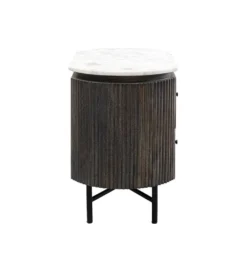 Szafka nocna GLENN 50 cm antracytowa*KARE Outlet