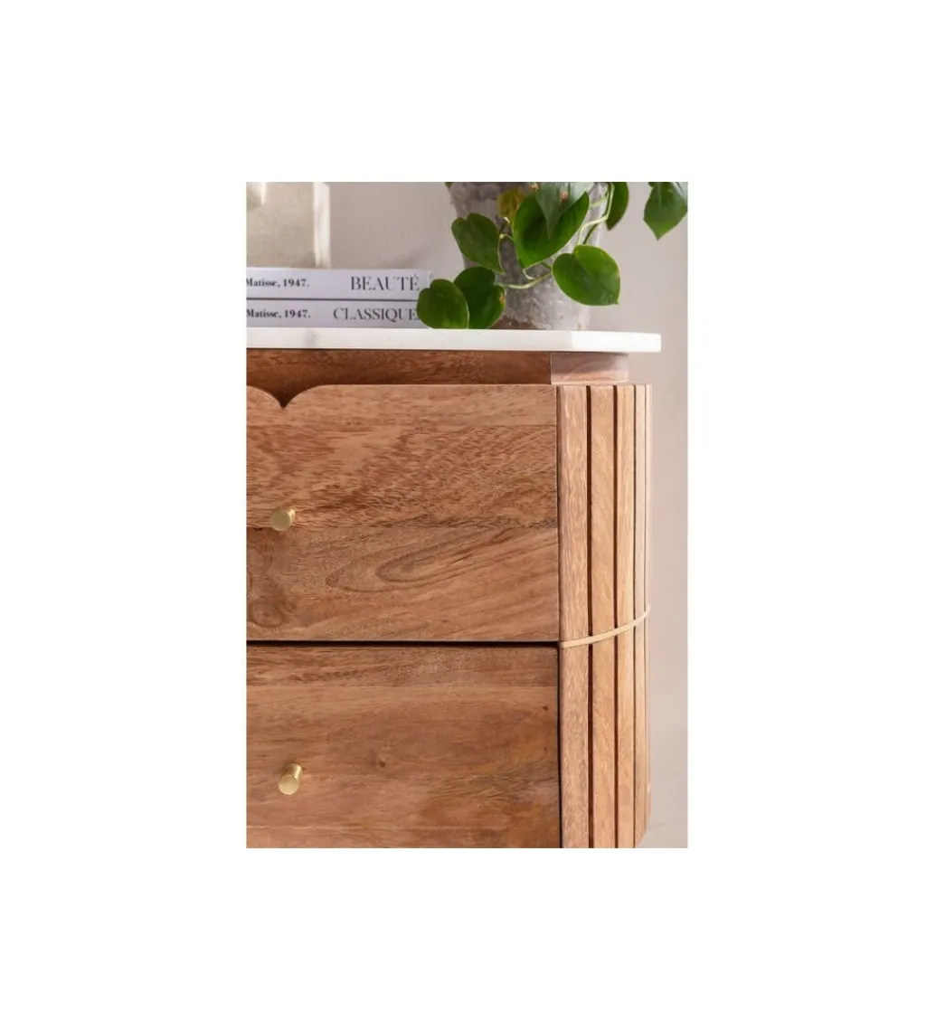 Szafka nocna GRACE 50 cm drewno mango*KARE