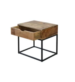 Szafka nocna Iron Craft drewno mango*Invicta Interior - przedsprzedaż Online