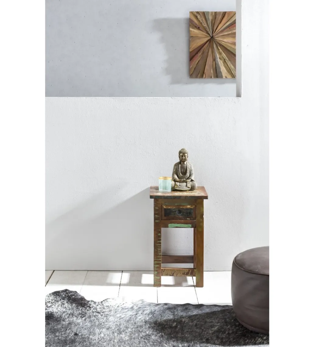 Szafka nocna JAKARTA 30 cm drewno mango*WOHNLING, GERMANY Discount