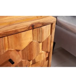 Szafka nocna Komodo Mystic 40 cm drewno akacja*Invicta Interior Discount