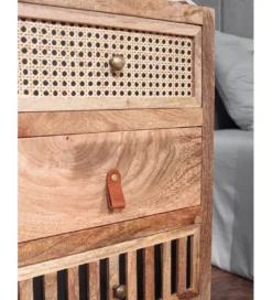 Szafka nocna LIBERTE 40 cm drewno mango*WOHNLING, GERMANY Online