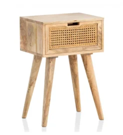 Szafka nocna LIBERTE II 40 cm drewno mango*WOHNLING, GERMANY Discount