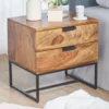 Szafka nocna LORENTE 50 cm drewno sheesham*WOHNLING, GERMANY Clearance