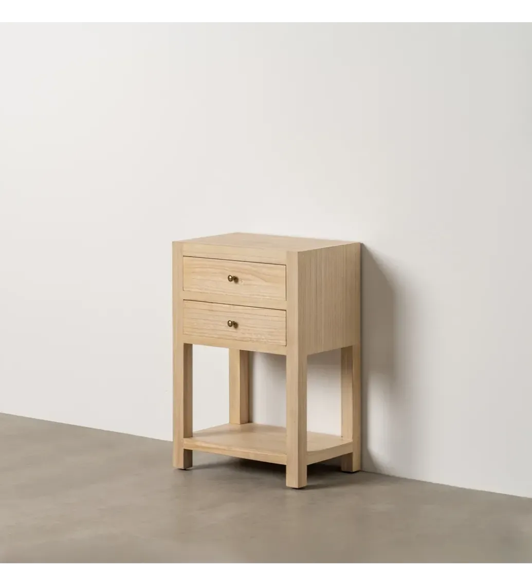Szafka nocna LUPA 45 cm drewno paulownia*Zona-Design Sale