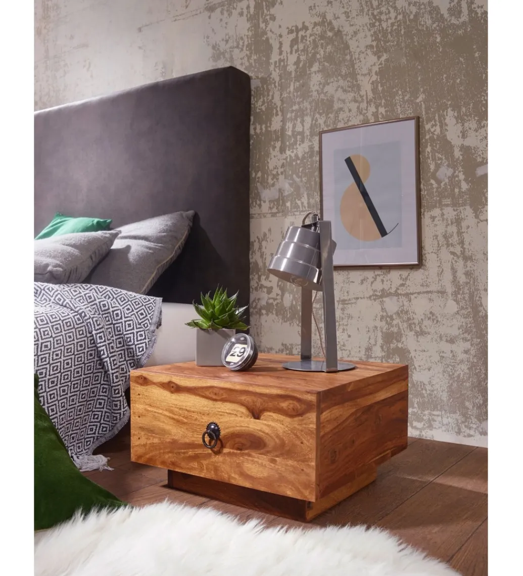 Szafka nocna MUMBAI 40 cm drewno sheesham*WOHNLING, GERMANY Best