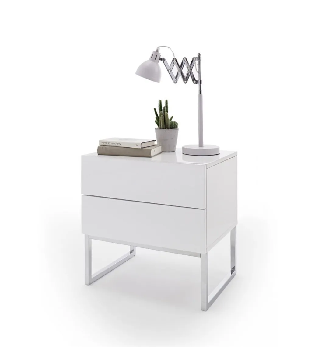 Szafka nocna NOLA 50 cm biała*MCA Outlet