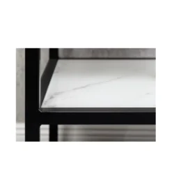 Szafka nocna RAUL 45 cm w optyce białego marmuru*Invicta Interior Discount