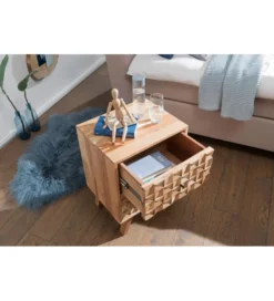 Szafka nocna REWA 44 cm drewno akacja*WOHNLING, GERMANY