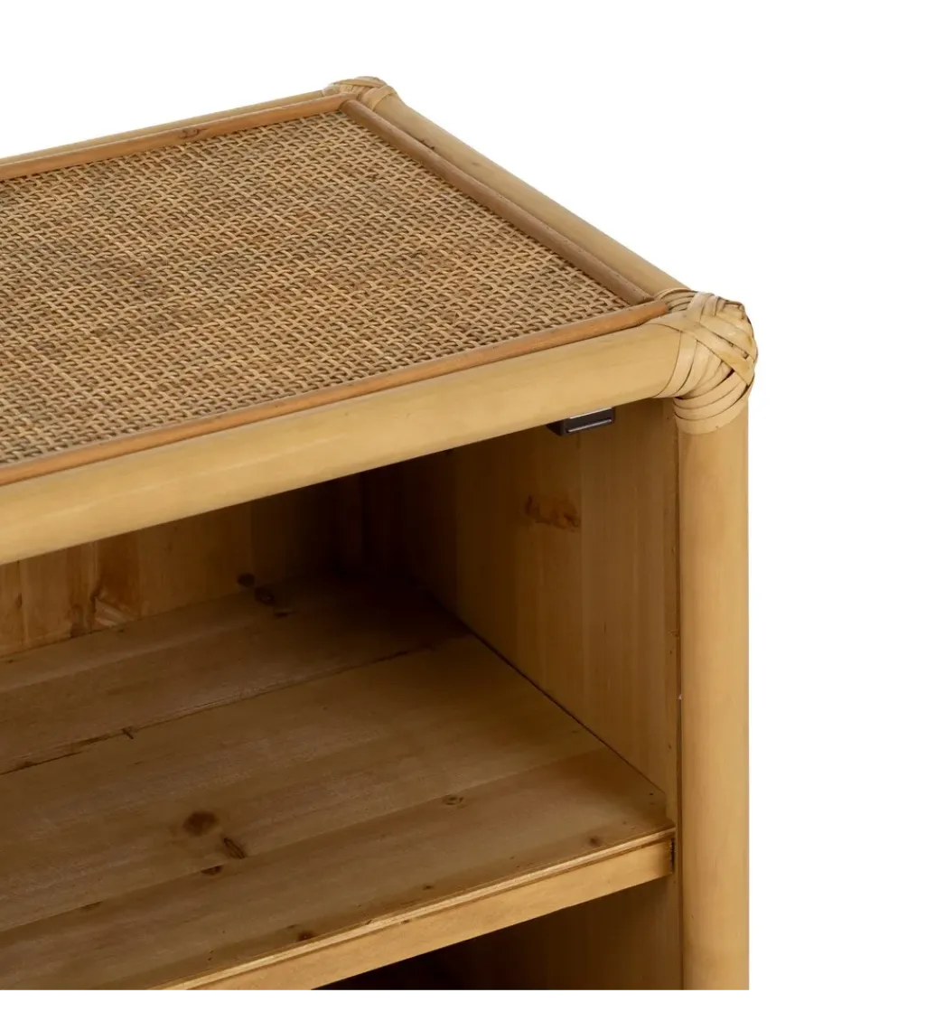 Szafka nocna SIZA 46 cm ratan naturalna*Zona-Design New