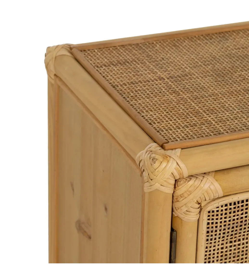 Szafka nocna SIZA 46 cm ratan naturalna*Zona-Design New