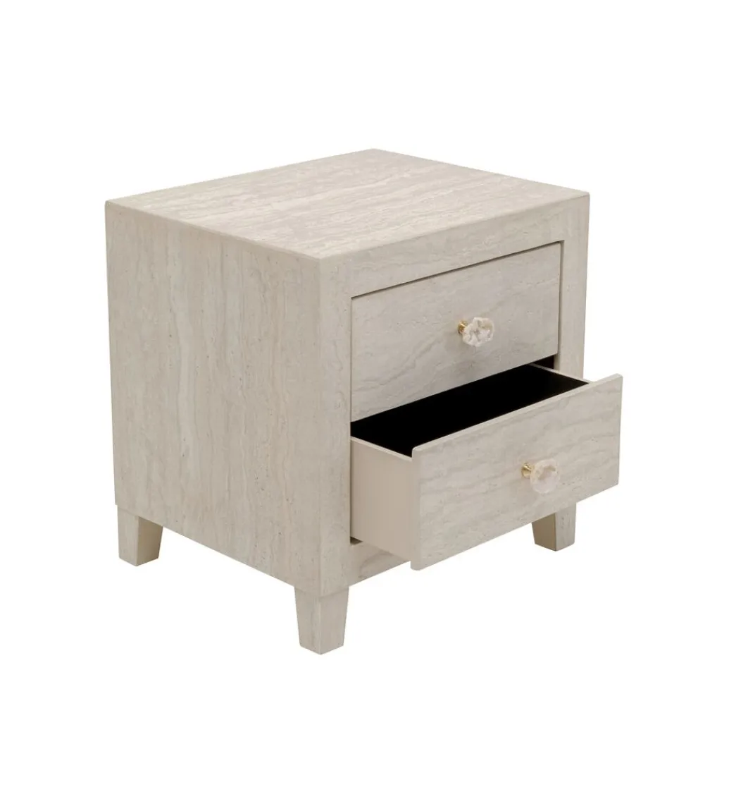 Szafka nocna TRAVERTINO 50 x 49 cm*KARE Outlet