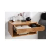Szafka nocna wisząca EUFRAT Amazonas 50 cm drewno akacja*Invicta Interior Hot