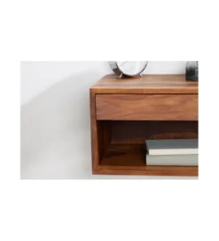 Szafka nocna wisząca ZAMBEZI 50 cm drewno sheesham*Invicta Interior Outlet