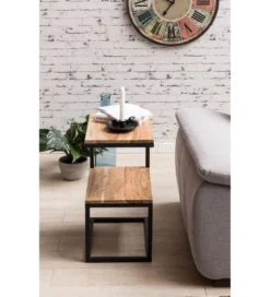 Szafka nocna WOHNLING 45 cm drewno akacja*WOHNLING, GERMANY Clearance