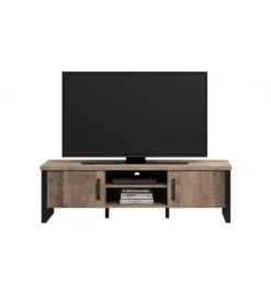 Szafka pod TV EMILE 166 cm w optyce dąb tytoniowo-brązowy*MCA New