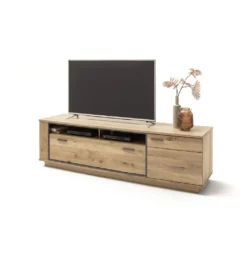 Szafka RTV CAMPINAS 210 cm w optyce dąb bianco*MCA Online