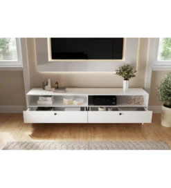 Szafka RTV DULLUM 200 cm biały*ELTAP