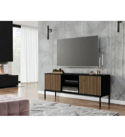 Szafka RTV MEORATI 150 cm w optyce dąb artisan*ELTAP Clearance