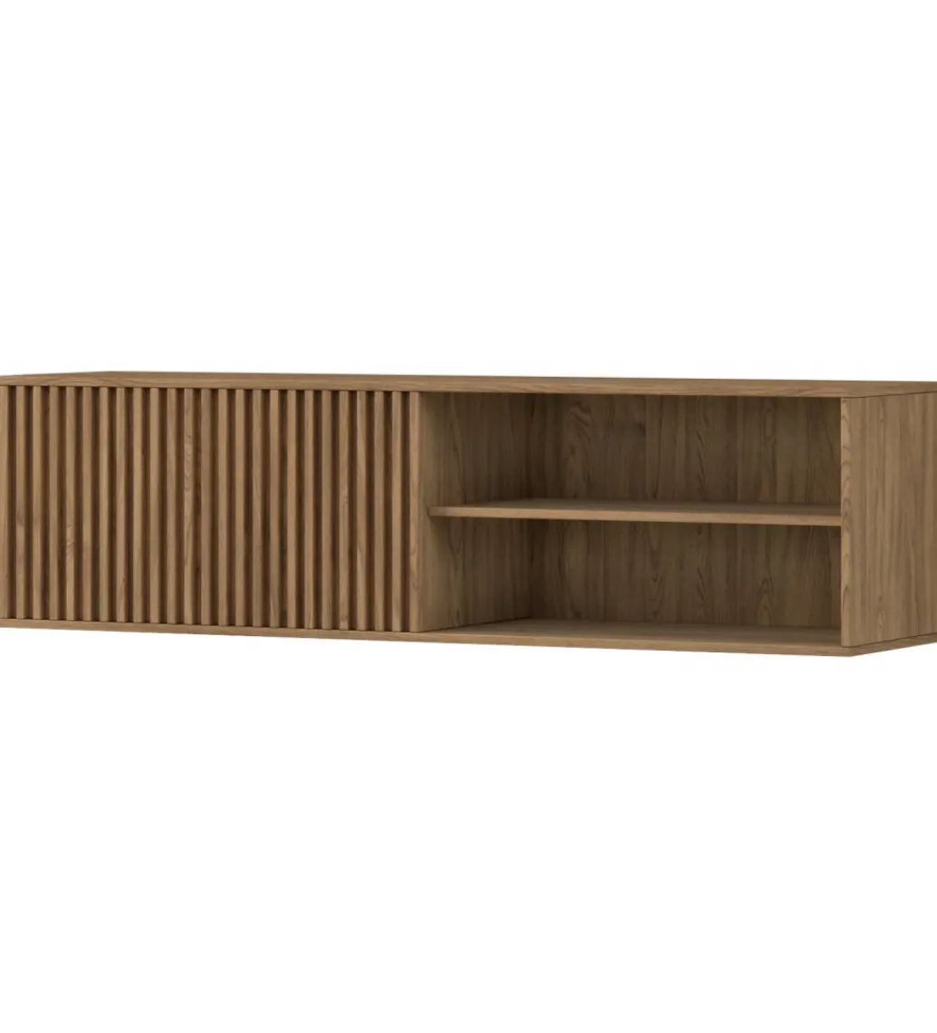 Szafka RTV wisząca ENTSIAN 150 cm w optyce dąb artisan*ELTAP