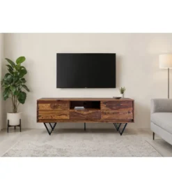 Szafka RTV WOHNLING 160 cm drewno sheesham*WOHNLING, GERMANY Outlet