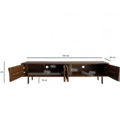 Szafka RTV WOHNLING 160 cm drewno sheesham*WOHNLING, GERMANY Discount