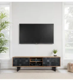 Szafka RTV WOHNLING 150 cm drewno akacja*WOHNLING, GERMANY Best