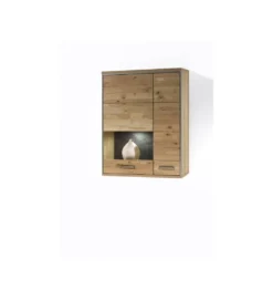 Szafka wisząca ESPERO 94 cm Dąb Sękaty W Kolorze Bianco prawostronna*MCA New
