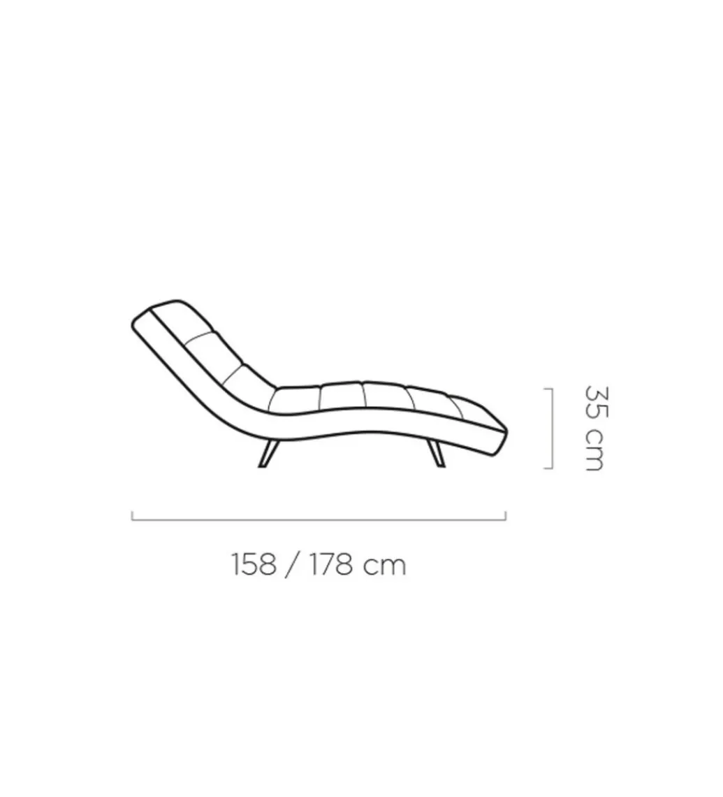 Szezlong KOBE 158-178 cm elektrycznie wysuwany w różnych tkaninach do wyboru*Wersal Clearance
