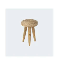Taboret WATER drewno teak naturalny biały*J-Line Discount