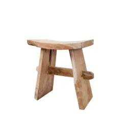Taboret Zen 40 cm z naturalnego drewna*Invicta Interior Best