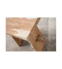 Taboret Zen 40 cm z naturalnego drewna*Invicta Interior Best