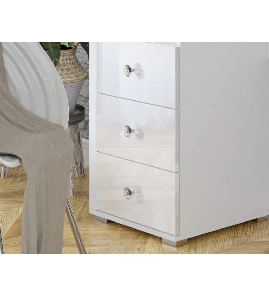 Toaletka DIVA 120 cm biała z oświetleniem*Helvetia Sale