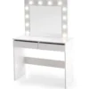 Toaletka HOLLYWOOD 94 cm biała z oświetleniem LED*Halmar