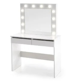 Toaletka HOLLYWOOD 94 cm biała z oświetleniem LED*Halmar