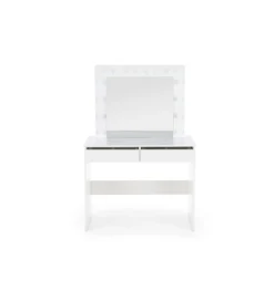 Toaletka HOLLYWOOD 94 cm biała z oświetleniem LED*Halmar