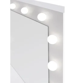 Toaletka HOLLYWOOD 94 cm biała z oświetleniem LED*Halmar