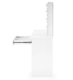 Toaletka HOLLYWOOD 94 cm biała z oświetleniem LED*Halmar