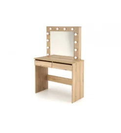 Toaletka HOLLYWOOD 94 cm dąb artisan z oświetleniem LED*Halmar Clearance
