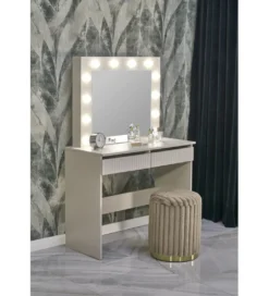 Toaletka HOLLYWOOD 94 cm kaszmir z oświetleniem LED*Halmar Online